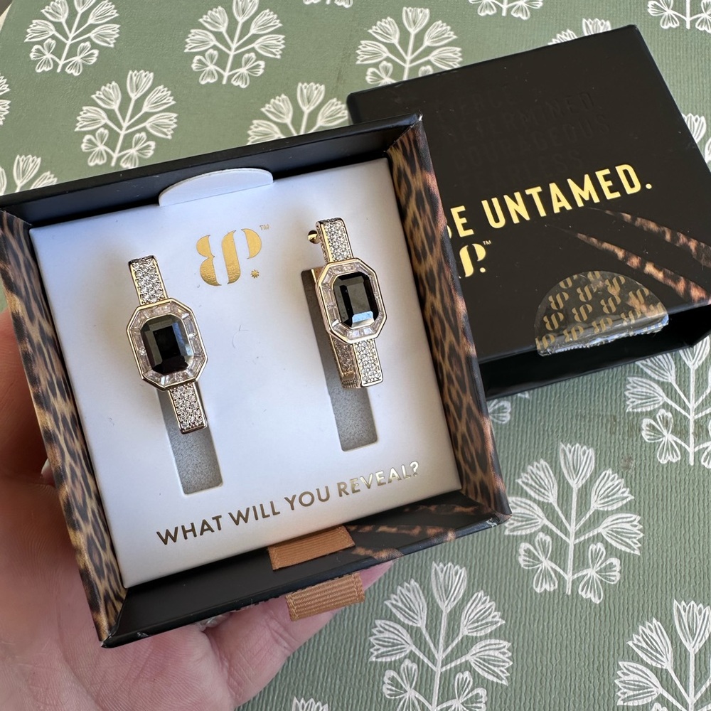 “Bound by Style” bomb party earrings